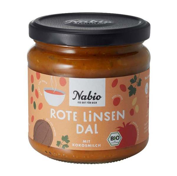 Produktfoto zu Nabio Eintopf Rote Linsen Daal 365g