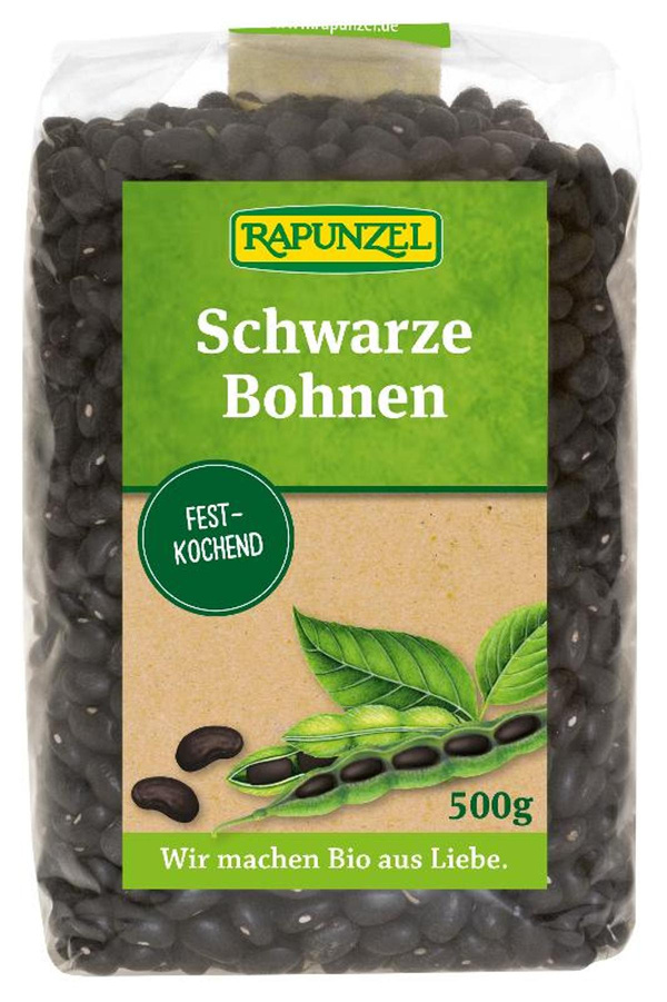 Produktfoto zu Bohnen schwarz 500g