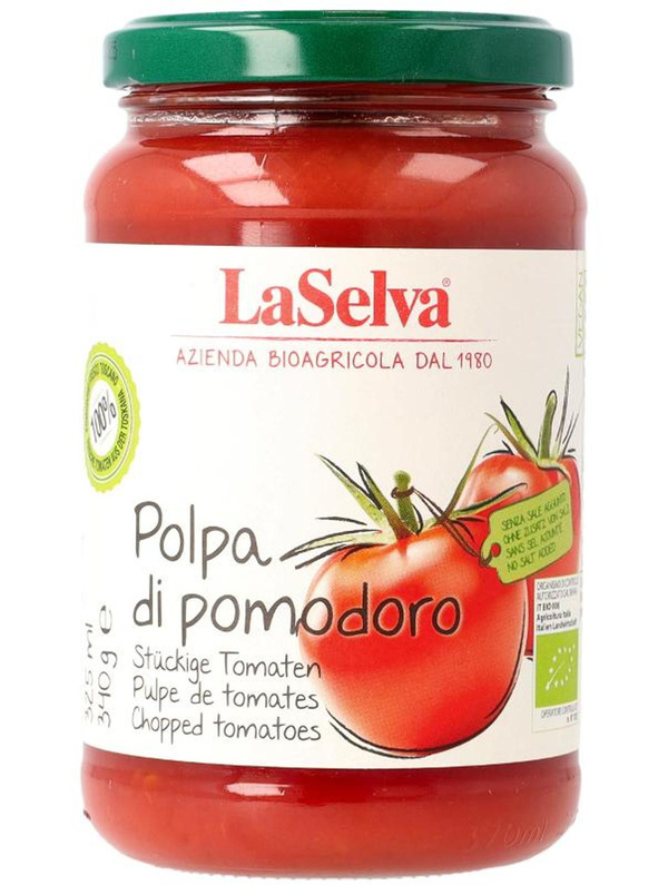 Produktfoto zu Polpa di pomodoro -Stückige Tomaten 340g