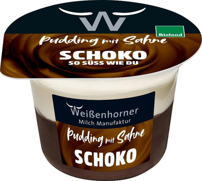 Produktfoto zu Schokopudding mit Sahne 175g