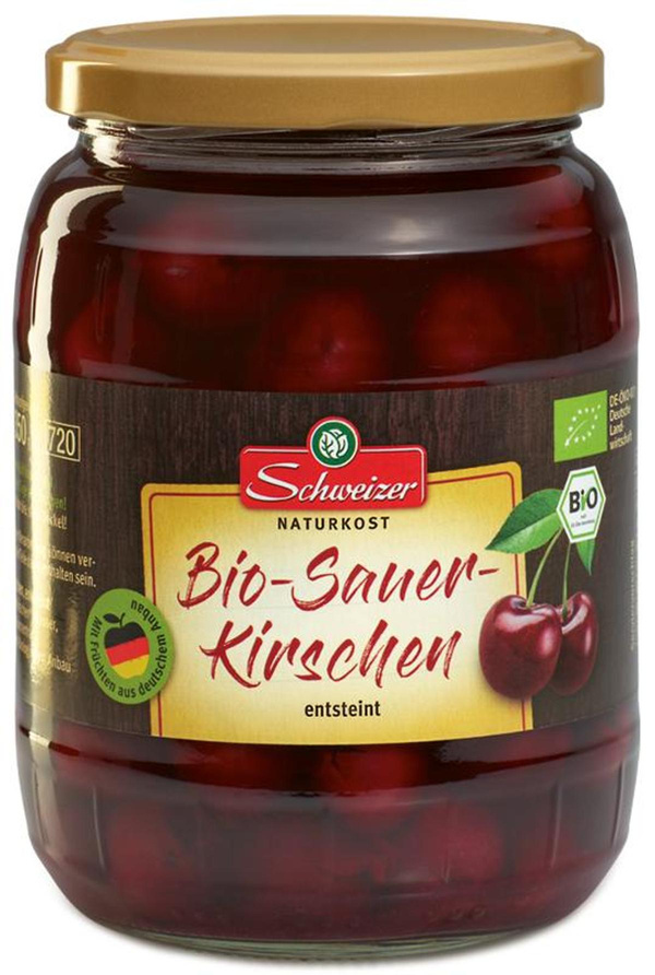 Produktfoto zu Sauerkirschen entsteint 720g Glas