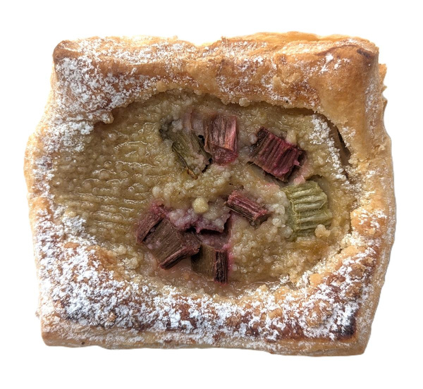 Produktfoto zu Blätterteig Rhabarber Kissen