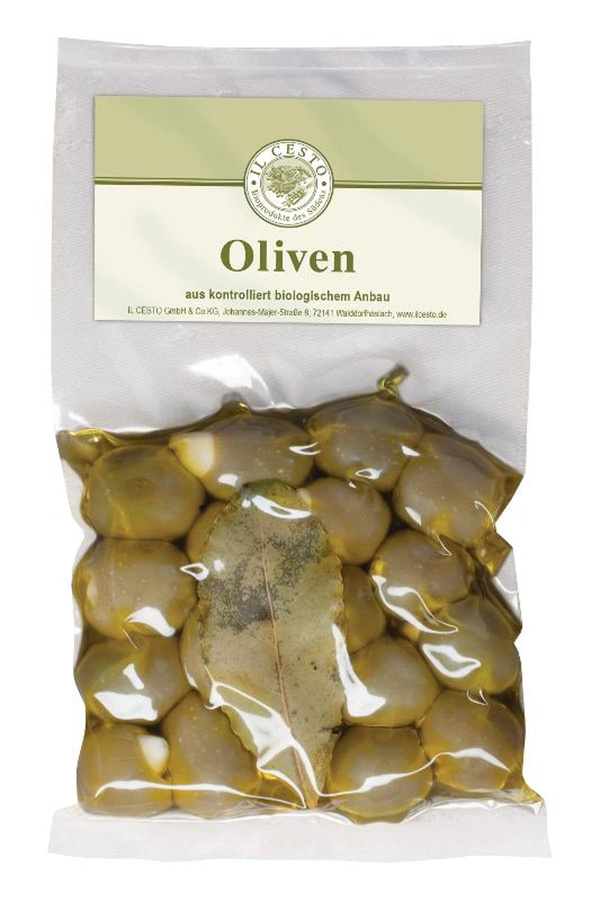 Produktfoto zu Grüne Oliven mit Knoblauch gefüllt 175g