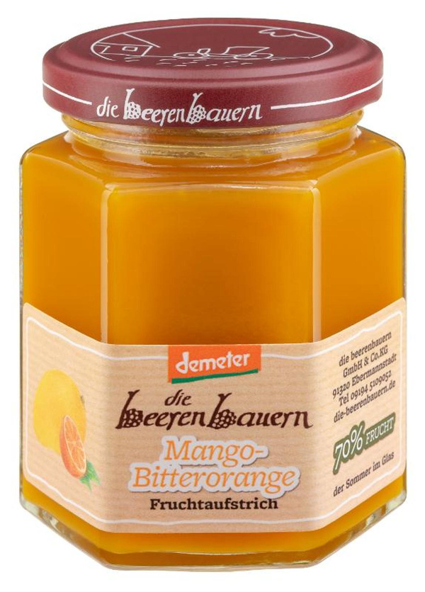 Produktfoto zu Mango Bitterorange Aufstrich 200g
