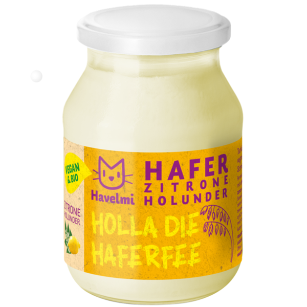 Produktfoto zu Hafer Jogu Zitrone Holunder 500g