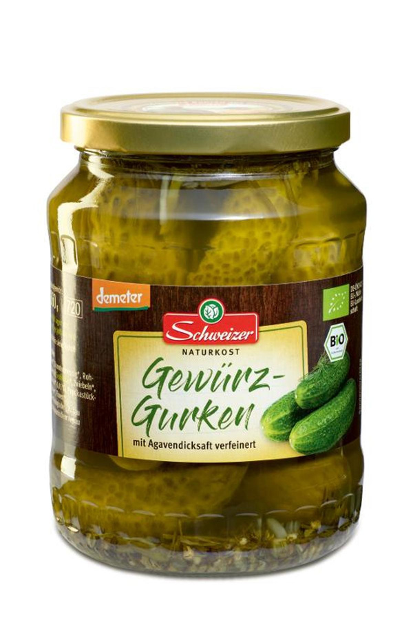 Produktfoto zu Demeter Gewürzgurken groß 720ml