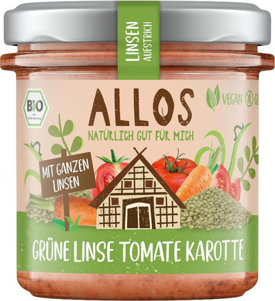 Produktfoto zu Linsenaufstrich grüne Linse 140g