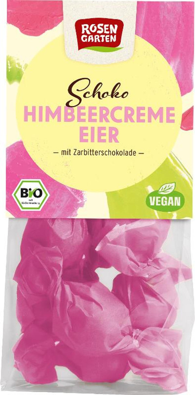 Produktfoto zu Himbeercreme Eier 85g