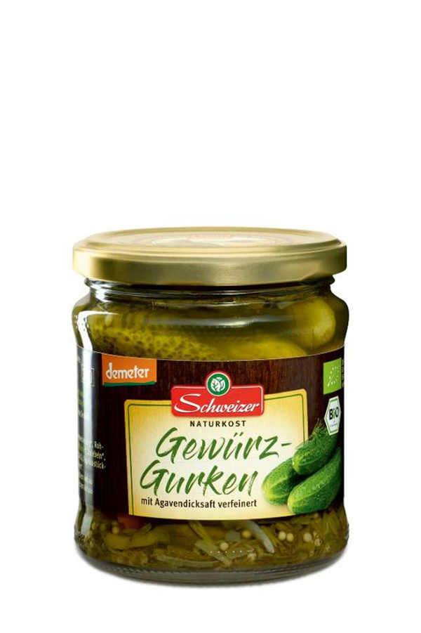 Produktfoto zu Demeter Gewürzgurken 330ml