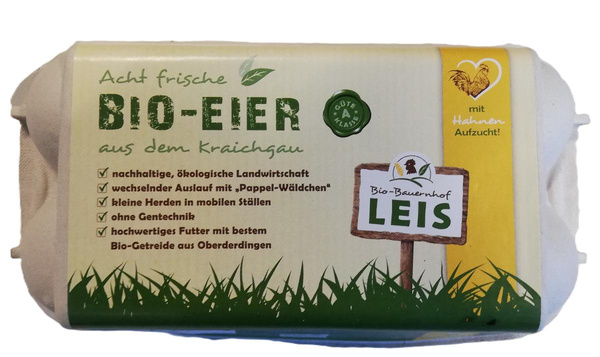Produktfoto zu 8 Eier M Bio Bruderhahn