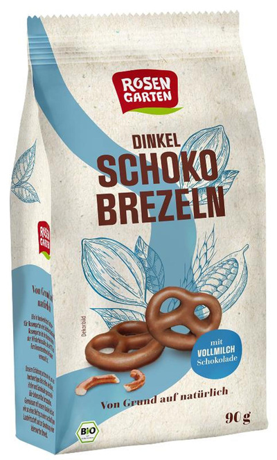 Produktfoto zu Dinkel-Schokobrezeln Vollmilch 60g