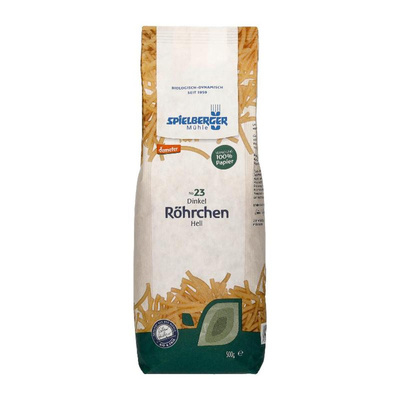 Produktfoto zu Dinkel-Röhrchen hell 500g