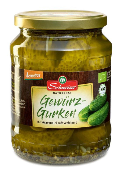 Produktfoto zu Demeter Gewürzgurken groß 720ml