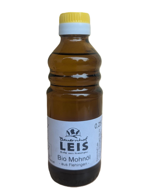Produktfoto zu Mohnöl 0,25l regional