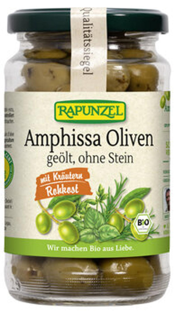 Produktfoto zu Oliven Amphissa grün 170g