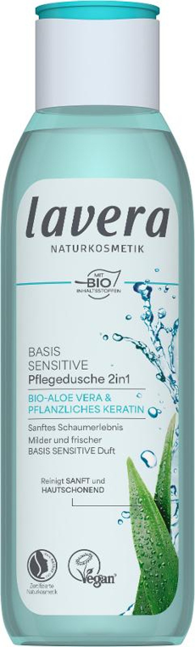 Produktfoto zu basis sensitiv Pflegedusche 2in1 250ml