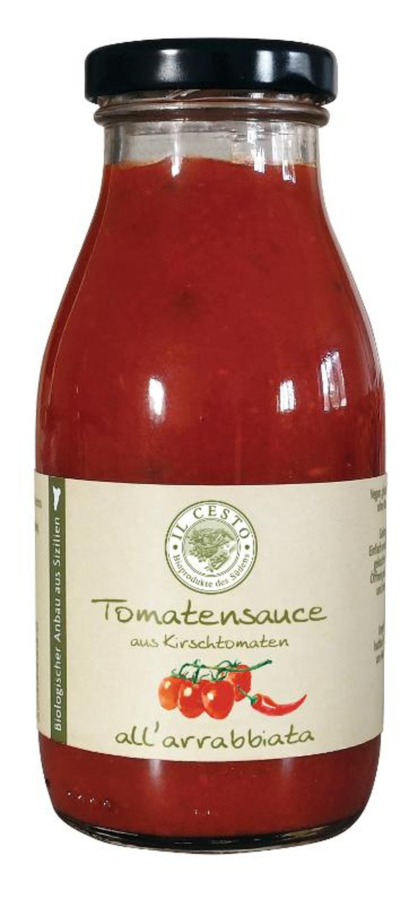 Produktfoto zu Tomatensauce all´arrabbiata 250ml