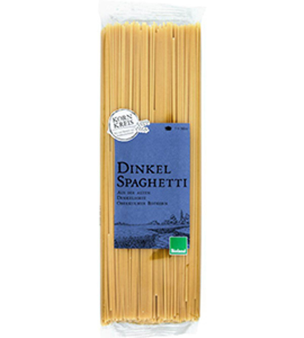 Produktfoto zu Dinkel-Spaghetti hell 500g