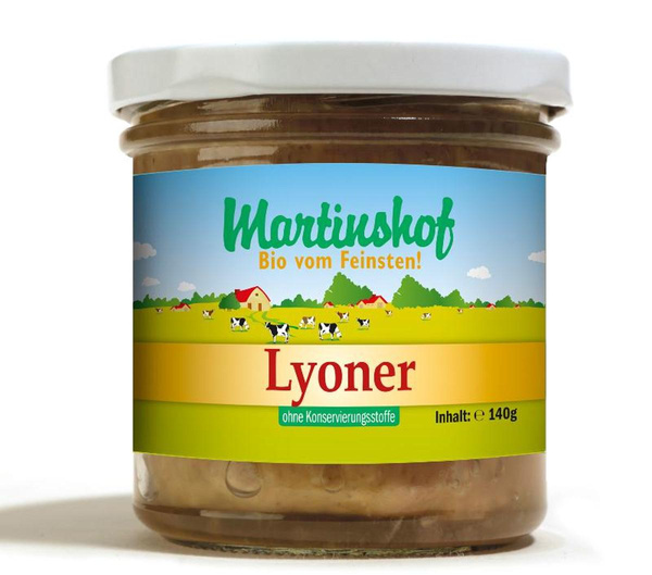 Produktfoto zu Lyoner im Glas 140g