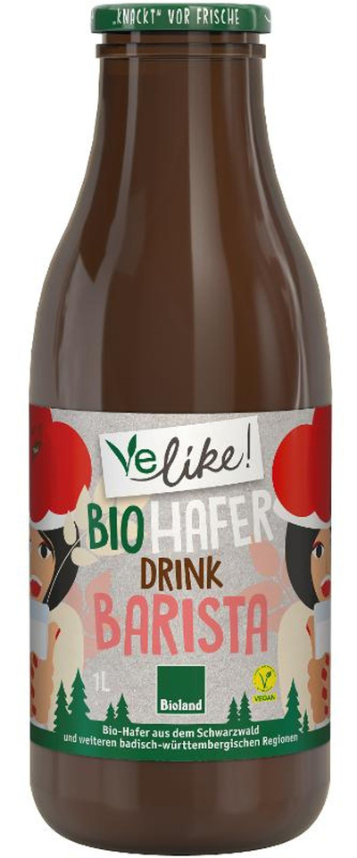Produktfoto zu Frischer Haferdrink Barista 1l Flasche