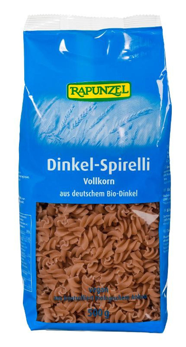 Produktfoto zu Dinkel Spirelli Vollkorn 500g