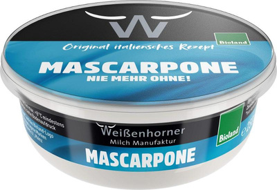 Produktfoto zu Mascarpone 80% Fett 250g
