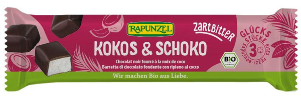 Produktfoto zu Glücksstücke Zartbitter 50g