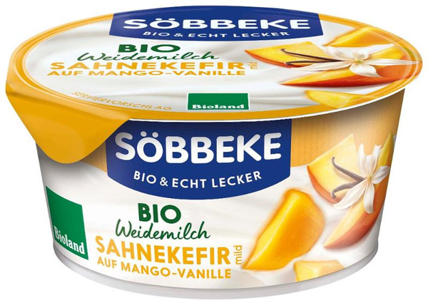 Produktfoto zu Sahnekefir Mango Vanille 150g