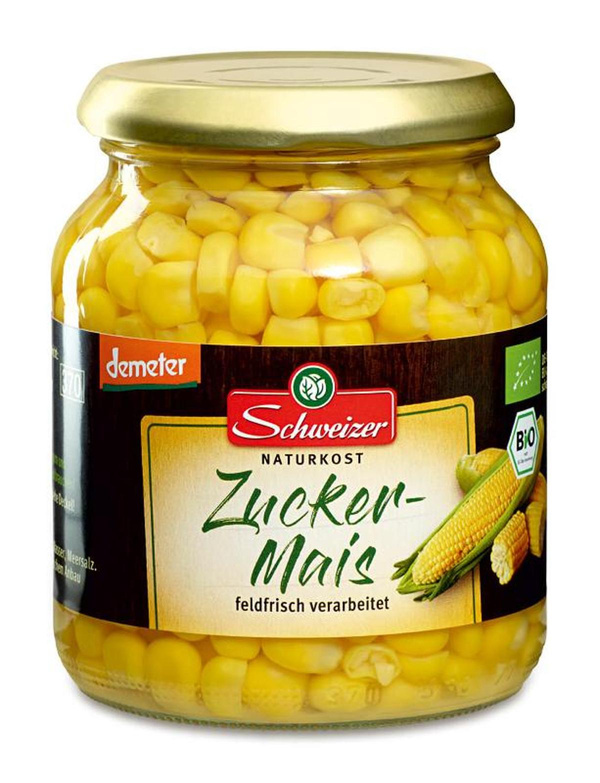 Produktfoto zu Demeter Zuckermais im Glas 370ml