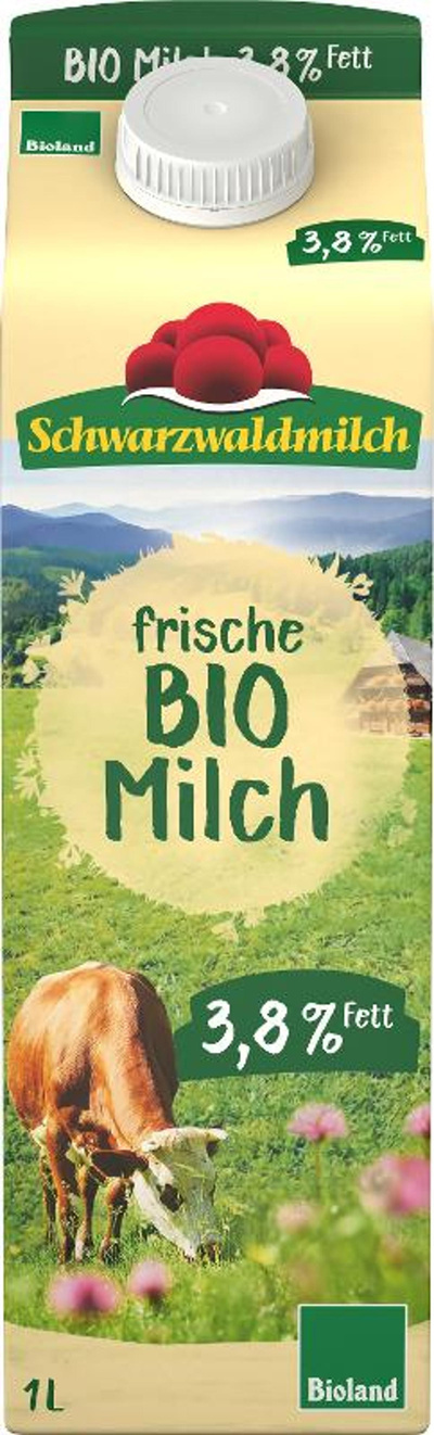 Produktfoto zu Schwarzwald Vollmilch 3,8% Fett 1l