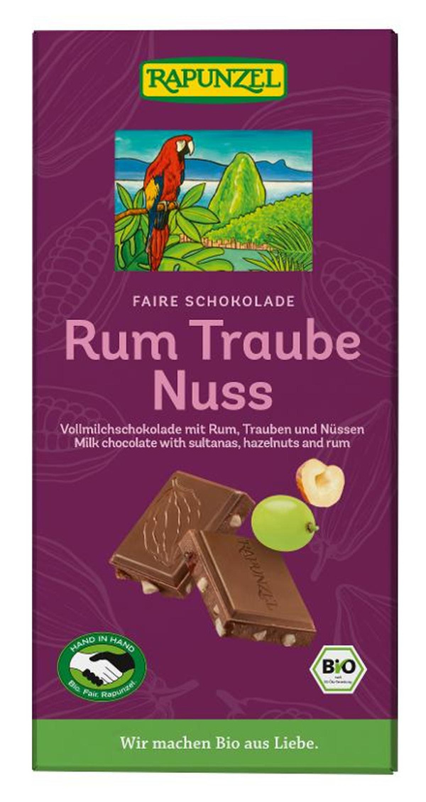 Produktfoto zu Rum-Traube-Nuss-Vollmilch 100g