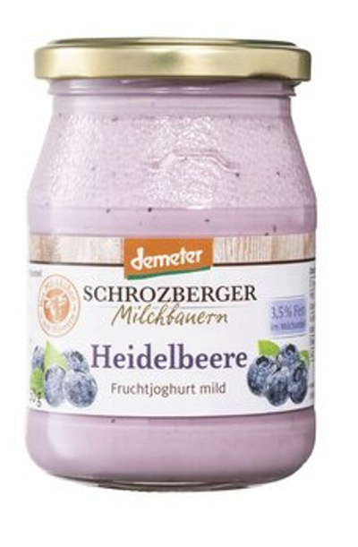 Produktfoto zu Heidelbeerjoghurt 250g Glas