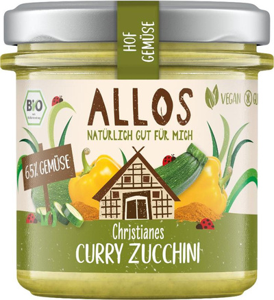 Produktfoto zu Aufstrich Hofgemüse Curry Zucchini 135g