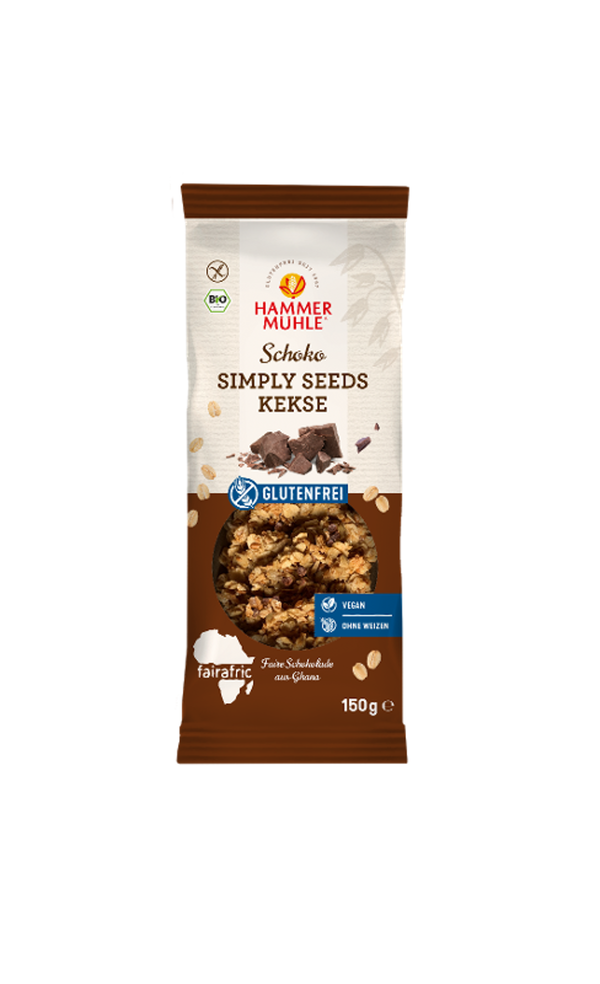 Produktfoto zu Simply Seeds Kekse Schoko 150g