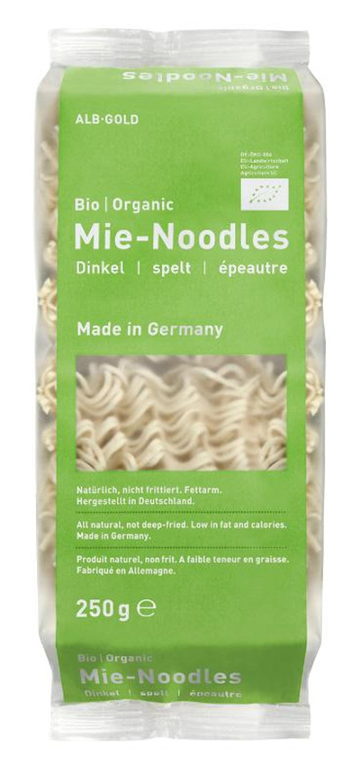Produktfoto zu Mie Noodles Dinkel hell 250g