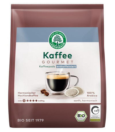 Produktfoto zu Gourmet Caffé Crema entcoffeiniert 18 Pads