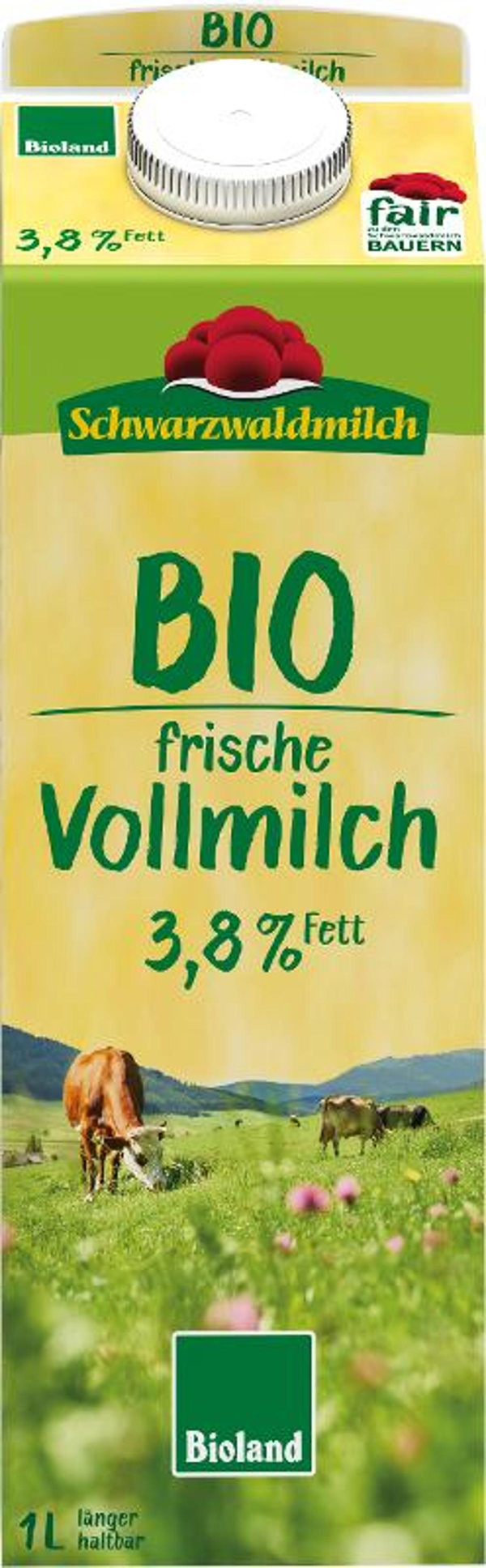 Produktfoto zu Schwarzwald Vollmilch 3,8% Fett 1l